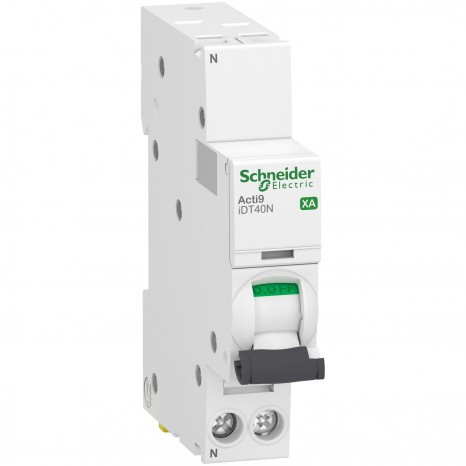 modular circuit breaker - auto/screw - 1P+N C 10A 6000A/10kA. A9PE4610 modular circuit breaker - auto/screw - 1P+N C 10A 6000A/10kA. A9PE4610