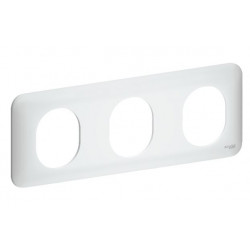 Ovalis - plaque de finition - 3 postes horizontal.S260706