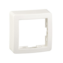 cadre saillie standard simple - 62x62 mm - profondeur 31mm - blanc.ALB61441