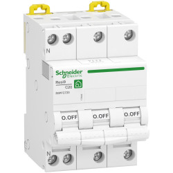 Resi9 - disjoncteur modulaire - 3P+N - 20A - courbe C - peignable.R9PFC720