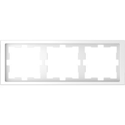 D-Life frame, 3-gang, lotus white.MTN4030-6535