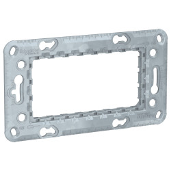 Unica - support de fixation 4 modules - zamac.NU7104