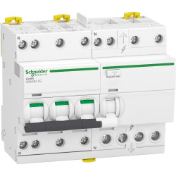 Acti9 iDD40N - disjonc. diff. tÃªte de group - 3P+N C 25A 10kA 300mA AC A9DV7725