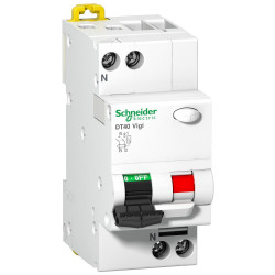 ProDis DT40 Vigi disjonc. diff. 1P+N 20A. type AC. 300mA courbe C. 6kA A9N21447