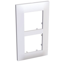 Altira - plaque blanc RAL 901- montage vertical - 2 postes - 57mm ALB45653