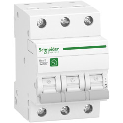 Resi9 switch-disconnectors - 3P - 63A - 415V AC R9S64363