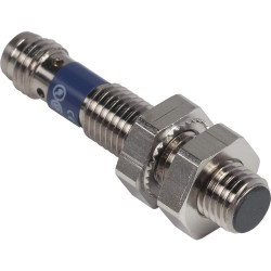 Detect. inductif cylin M08 12 24vdc pnp nc 3fils noyable connect m8 XS108B3PBM8